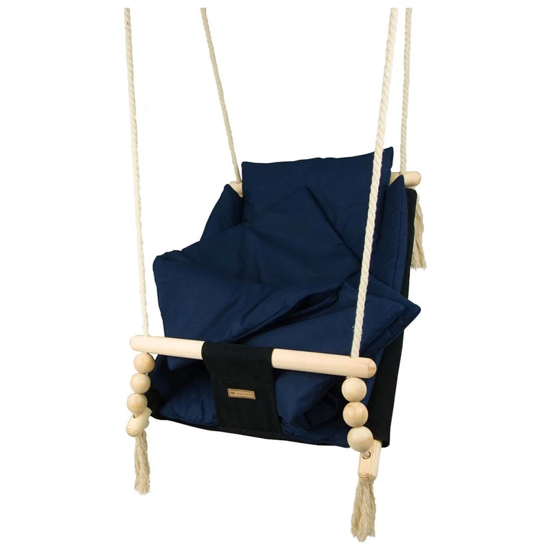 Gyermekhinta biztonsági övvel black navy