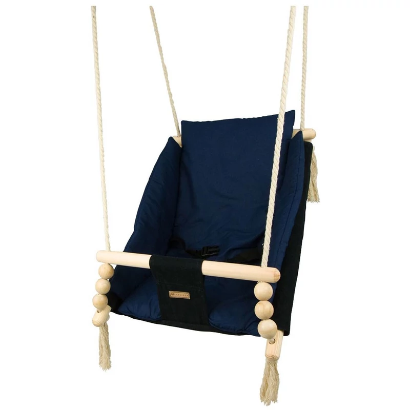 Gyermekhinta biztonsági övvel black navy