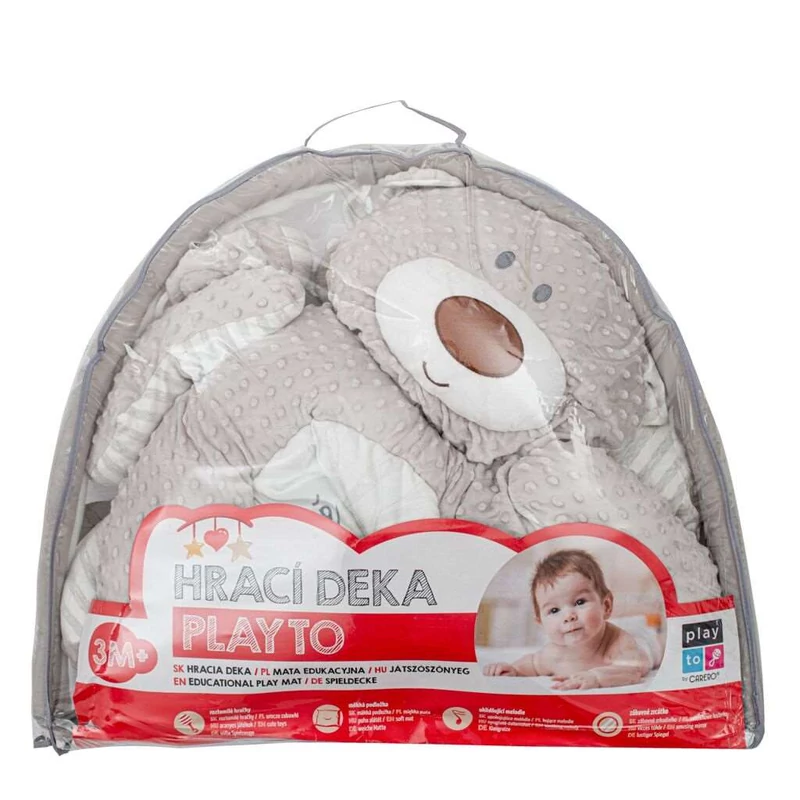 Luxus játszószőnyeg minky melódiával PlayTo maci(a csomagolás sérült)