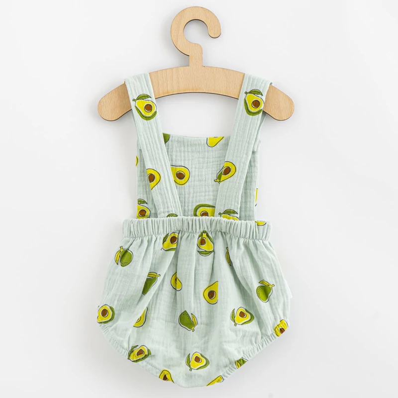 Muslin babakészlet Rövidnadrág és Póló New Baby Avocado