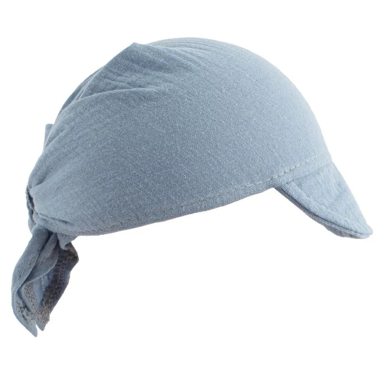 Nyári muszlin baba fejkendő napellenzővel New Baby blue