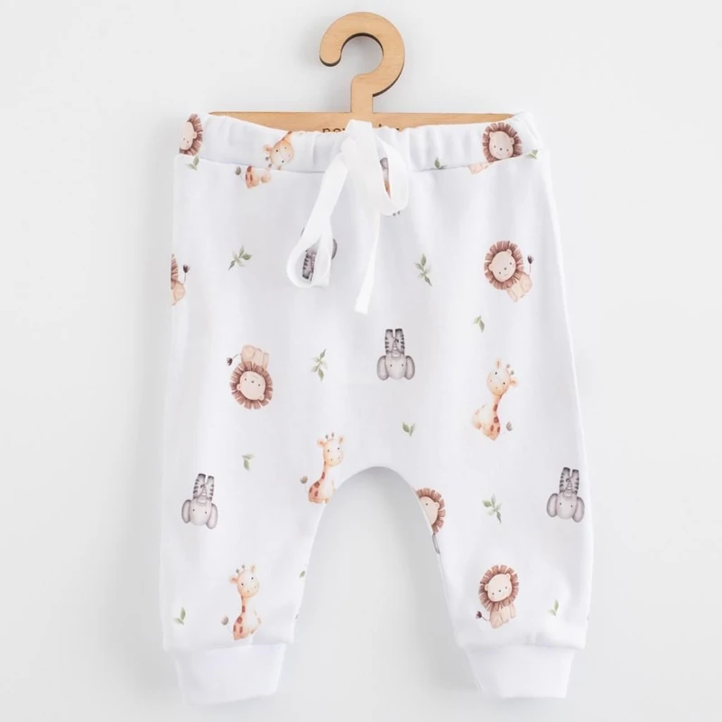 Pamut gyermek Jogger nadrág a New Baby For Babies safari