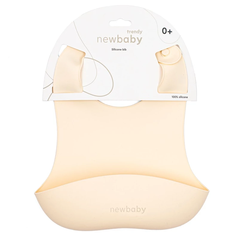 Szilikon előke New Baby bézs