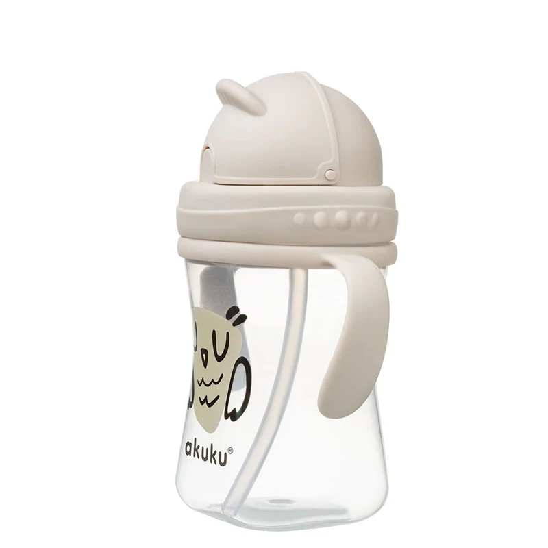 Szívószállal ellátott palack Akuku 300 ml Bagoly