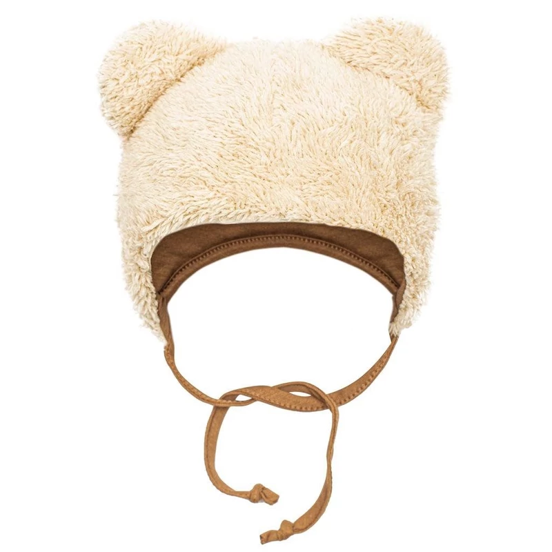 Téli baba sapka és nyakba való kendő New Baby Teddy bear  bézs