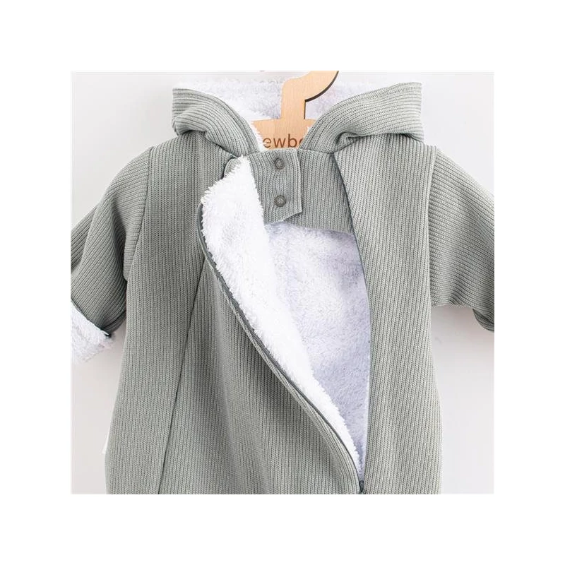 Téli kezeslábas kapucnival New Baby Frosty grey
