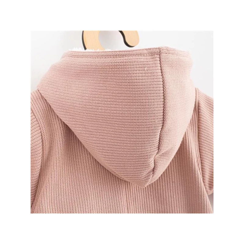 Téli kezeslábas kapucnival New Baby Frosty pink