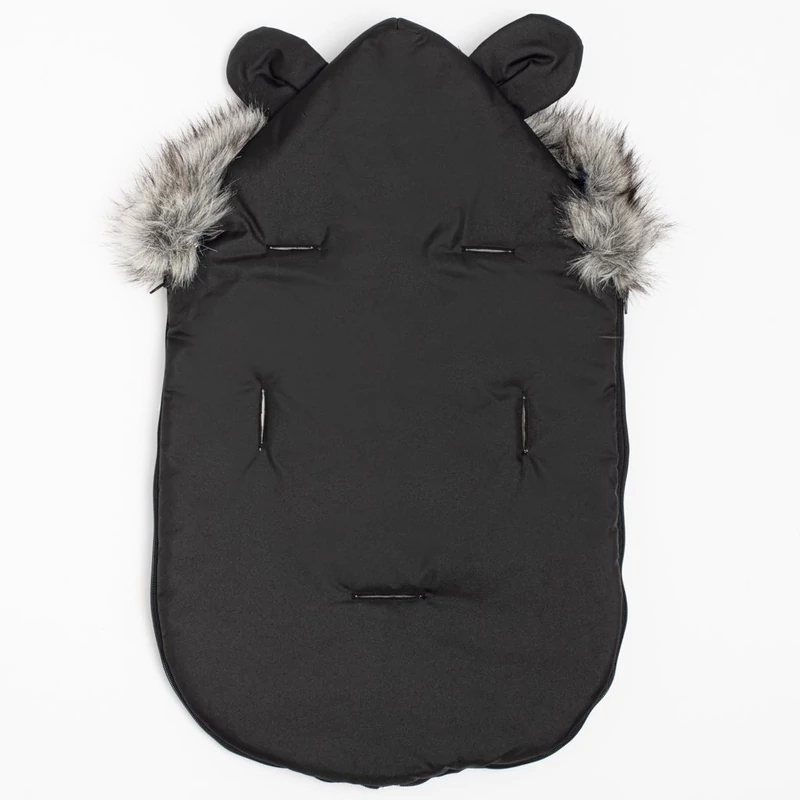 Téli lábzsák New Baby Lux Fleece graphite