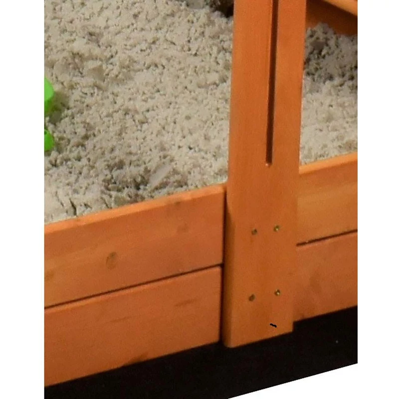 Tető a gyermek fa homokozóhoz Baby Mix 120x120 cm sárga-fehér