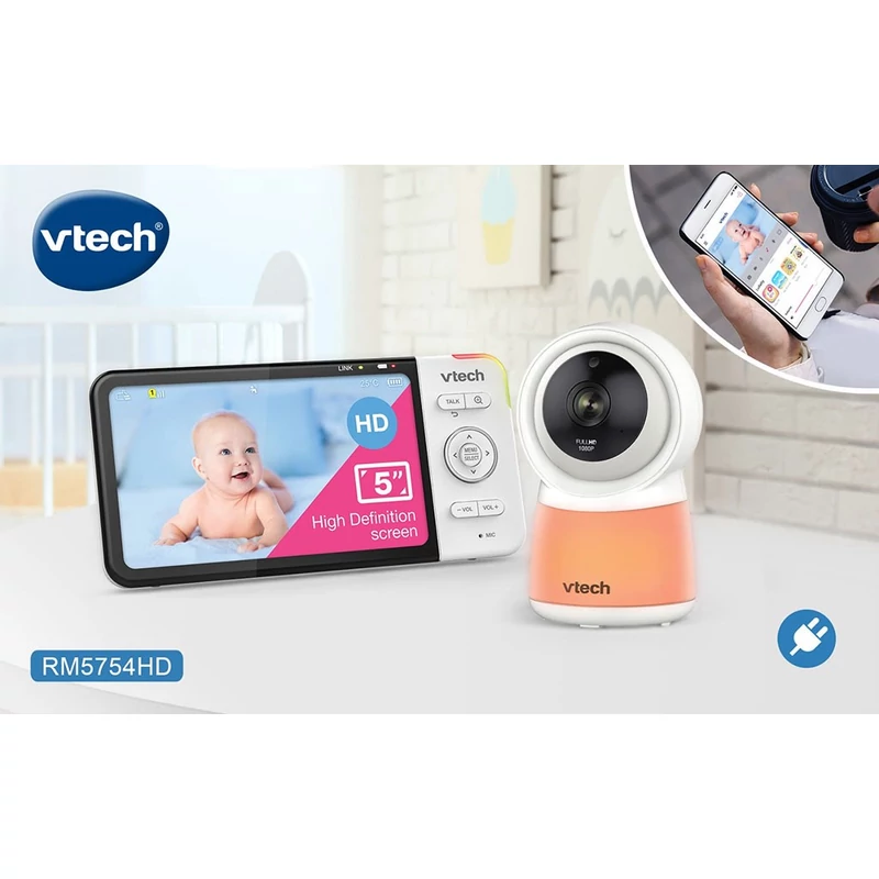 Video bébiőr LCD+Kamera Vtech RM5754 HD