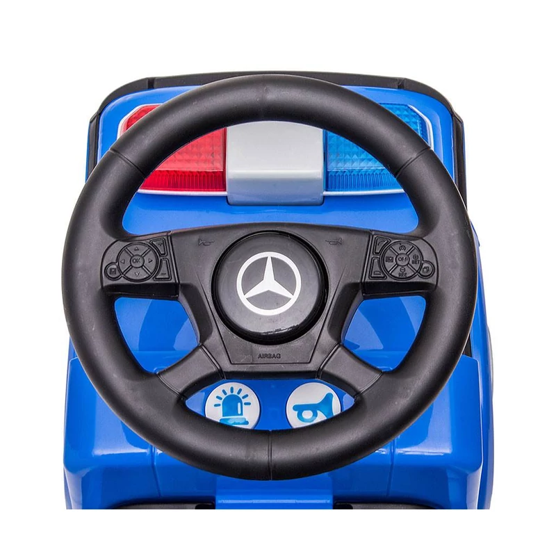Zenélő bébitaxi Mercedes Milly Mally RENDŐRSÉG kék