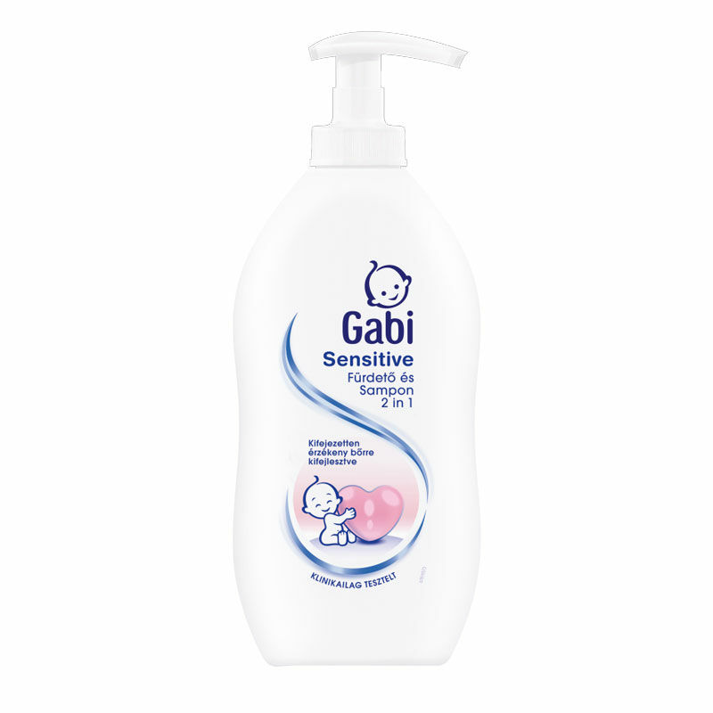 Gabi Babafürdető 2in1, Sensitive, pumpás (400 ml)