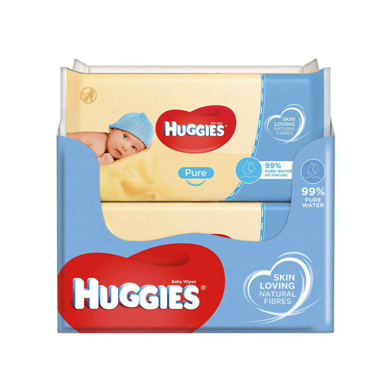 Huggies Pure Popsitörlő illatmentes sensitive (56 db/cs)