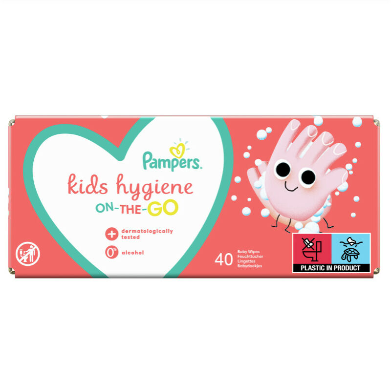 Pampers Popsitörlő kids hygiene, on-the-go (40 db/cs)