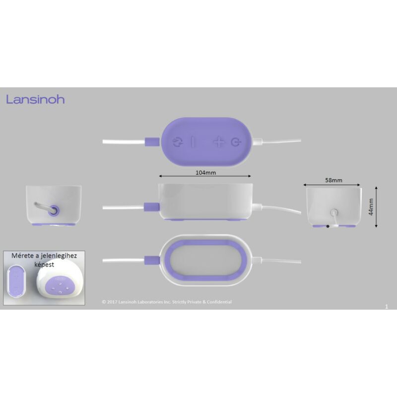 Lansinoh 2 fázisú kompakt elektromos mellszívó