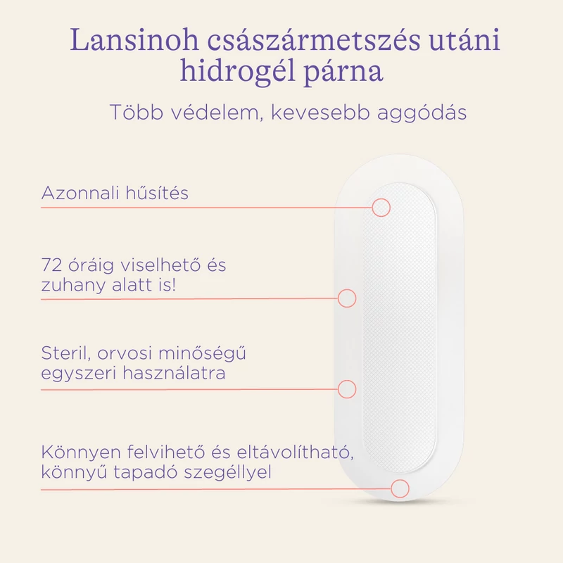 Lansinoh császármetszés utáni hidrogél párna