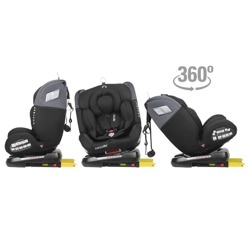 Coccolle Atira 360°-ban forgatható Isofix autosülés 0-36 kg Diamond black