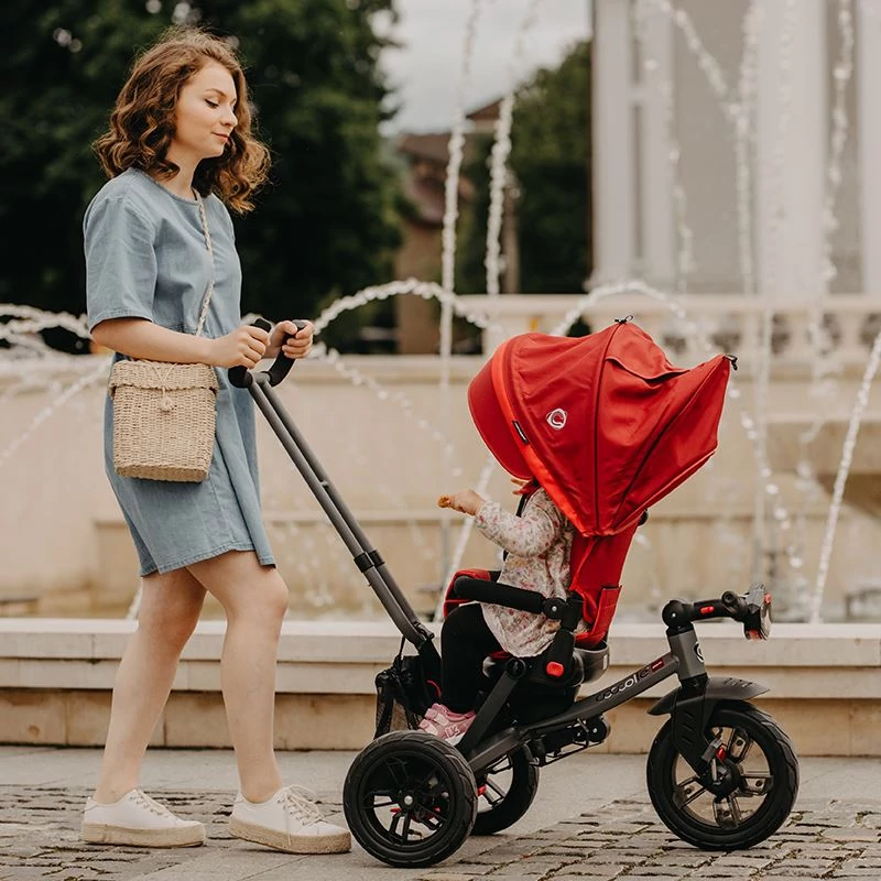 Coccolle Pianti multifunkciós tricikli -Ruby red