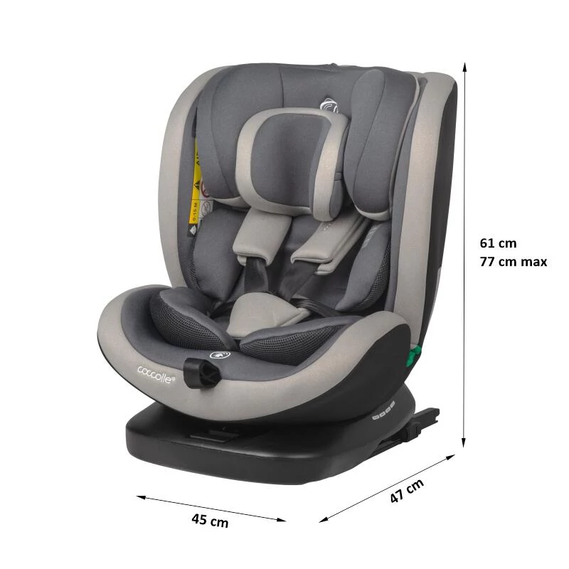 Coccolle Mydo iSize 40-150 cm forgatható isofix autósülés Urban Grey