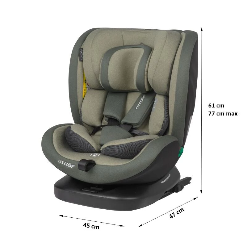 Coccolle Mydo iSize 40-150 cm forgatható isofix autósülés Moss green