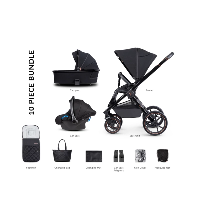 Tinum 2.0 SE Stylish Black 3in1 babakocsi