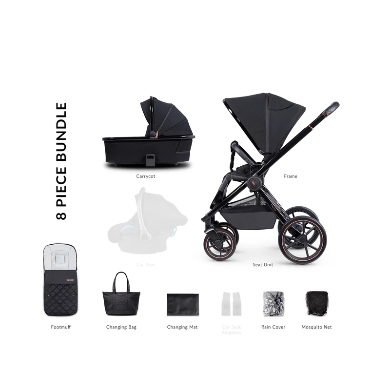 Tinum 2.0 SE Stylish Black 2in1 babakocsi, több változatban